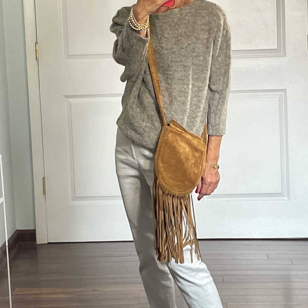 Creature Of Comfort Suede Fringe Crossbody Bag